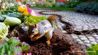 THE SILLY SQUIRREL.  KIDS Nursery RHYMES