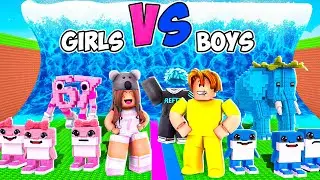 BOYS vs GIRLS In Escape Tsunami For Brainrots!