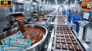 Inside a Feast Chocolate Factory: From Cocoa Farms to Wrapped Chocolate Bars (Full Process) 🍫🏭