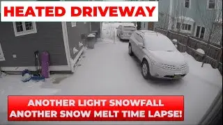 Heated Driveway: Another Saturday Morning Melting Snow Time Lapse! - Episode 63 [2-20-2021]
