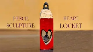 Heart locket on pencil lead | Naan ee | leadcarving | pencilcarving |The art of creativity #microart