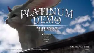 Final Fantasy XV Platinum Demo Main Menu Soundtrack