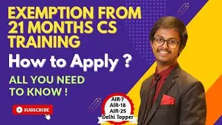 Exemption from 21 Months CS Articleship | How to Apply for the Exemption | CA Aman Karn #icsi #cs