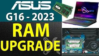Как обновить оперативную память для ноутбука ASUS G16 2023 ASUS G614J