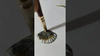 🖤🤍🧡 Relaxing one stroke painting 🧡🤍🖤#shortvideo #flowerdrawing #viral #shorts