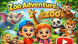 A Day at the Zoo 🐘 | Cute Animals 3D Kids Cartoon