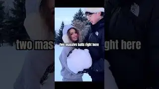 Сестры Калогерас лепят снеговика!