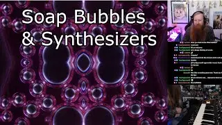 Bubbles Under Microscope: an hour of exploration and experimentation + synthesizers