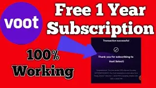 Free Voot Select Subscription For 1 Year || Official Method 2021