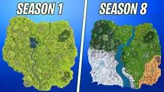 Evolution Of The Entire Fortnite Island! (Season 1-8)