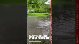 Early morning rain causes some street flooding in Southern New England