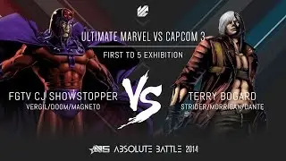 Absolute Battle 5 - UMvC3 - FGTV CJ Showstopper vs Terry Bogard FT5 Exhibition