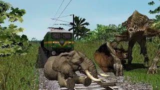 Crazy Elephant Stop The Train | RTR Gaming | Train Simulator