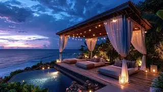 Coastal Cabana Sunset Vibes 🌅 | Chill Lofi Lounge & Ocean View Relaxation