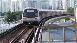 [SMRT] Kawasaki Qingdao SiFang C151A Set 553/554 Departing EW2/DT32 Tampines Station (Chaos!!!)