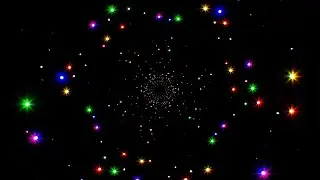 Multi Color Glitter Particles 4K Background Loop