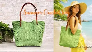 Summer Crochet bag | Step by Step Crochet bag tutorial. 
