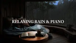 No More Insomnia | Relaxing Sleep Piano Music & Light Rain Noise