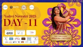 Day 11 Glimpses | Yashvi Navratri 2025 | Bhoomi Trivedi&rsquo;s Power-Packed Live Night...