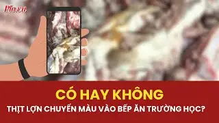 TP.HCM: Làm rõ thông tin thịt lợn chuyển màu vào bếp ăn trường tiểu học | PLO