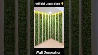 Artificial Grass Wall decoration Ideas 2024 | How to Decorate wall with Fake grass | Wall decor Idea