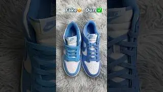Real Vs Fake University Blue Nike Dunk #shorts #sneakerhead #viral