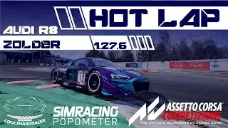 Popometer - 1.27.6 - Audi R8 LMS GT3 evo 2 Zolder SETUP + DATA - HOTLAP - Assetto Corsa Competizione