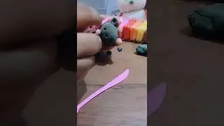 #viral #art#airdryclay #viralshorts #mustwatch FIRST TIME USING AIR DRY CLAY 🎀#support #supportme