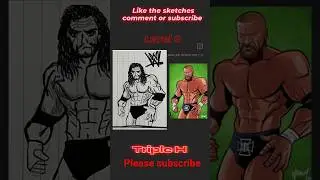 TRIPLE H SKETCH LEVEL BY LEVEL#WWE SKETCH SERIES PART 9 #wwefanart