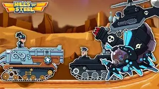 Buck Tank Vs All Bosses In Hills Of Steel Gameplay