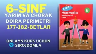 Yarim va chorak doira perimetri | 177&ndash;182-betlar | Oson usulda tushuntiramiz