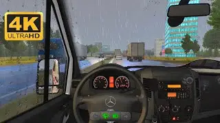 MERCEDES BENZ SPRINTER VAN AMBULANCIA 🚑 TRUCK SIMULATOR ULTIMATE ZUUKS MOBILE GAMEPLAY DRIVE IN RAIN