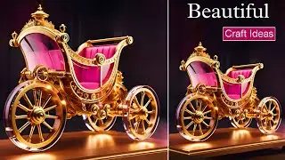 Plastic Bottle Princess Carriage Craft | Easy DIY Home Decoration Ideas 👸🏻😍