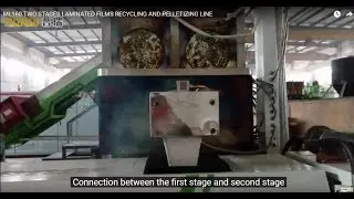 ML160 TWO STAGES LAMINATED FILMS RECYCLING AND PELLETIZING LINE