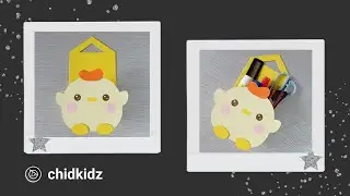 Kawaii Cute Chicken Hanging Rack Cardboard [ 3 Minute Craft ]