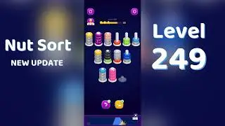 🧩 Nut Sort Level 249 Walkthrough | Step-by-Step Guide 🎮 | Mini Boss