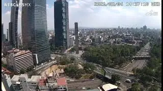 Vista panor&aacute;mica del Bosque de Chapultepec en la Ciudad de M&eacute;xico