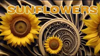 Sunflower | Fibonacci spiral | Solar panels. History of a unique flower