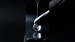 ASMR Crystalline Dewdrop: Hypnotic Silk Tremor & Perfect Sphere Manipulation
