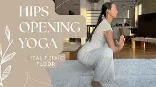 Pelvic Floor Opening Yoga (15 Min) | Hip Opening & Grounding Flow for Beginners 🧘&zwj;♀️🌿