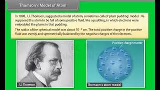 Ch 12 - Atoms | Thomson&acute;s Model of Atom