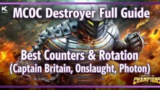 MCOC Destroyer Full Guide | Best Counters & Rotation (Captain Britain, Onslaught, Photon)