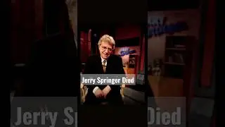 Breaking News:Jerry Springer Died #jerryspringer #breakingnews #news #viral #trending #fyp #shorts