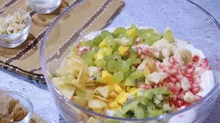 Fruit Cream Recipe | Cream Fruit Salad | 5 minute recipe