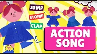 Action Song for Kids | Jump, Clap, Stomp & Turn Around | Preschool Movement Song@kidsGobbleGala