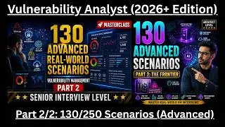 130 Vulnerability Management Analyst Advanced Scenarios (Part 2/2): Real Scenarios (2026+ Edition)!
