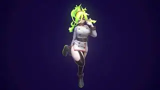 My hero academia Moe Kamiji Burnin 3D Turntable