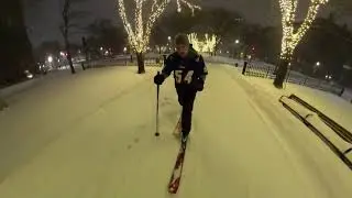 BOSTON POW DAY - Skiing Boston's Beacon Hill