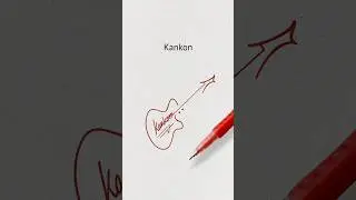 Sign your signature with letter 'K' #signature #howtosign #shorts
