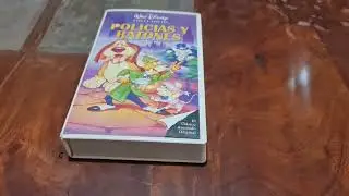 Polic&iacute;as Y Ratones Basil, The Great Mouse Detective (1986) De Walt Disney VHS Unboxing